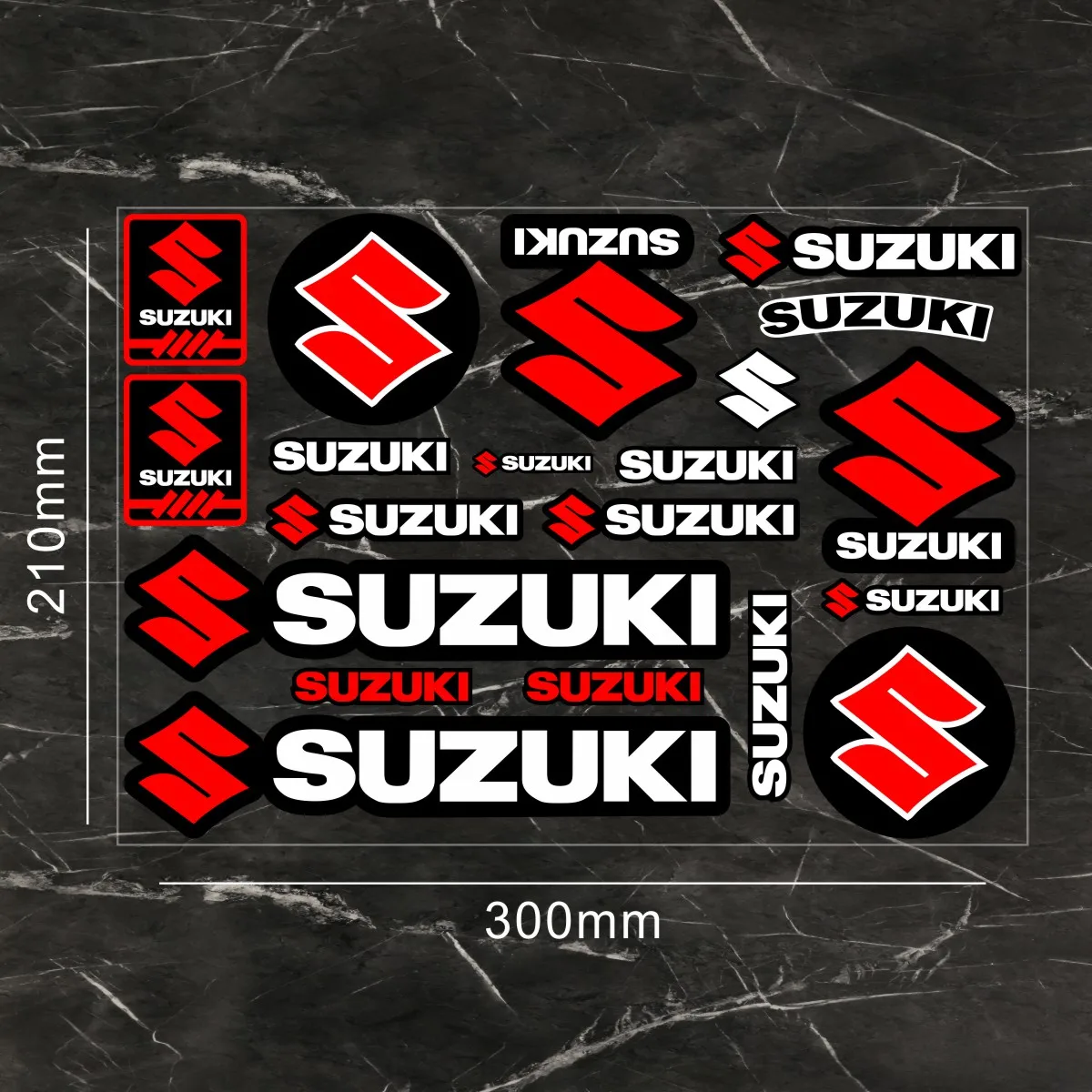 عاكس سوزوكي ملصق شعار دراجة نارية خزان خوذة دراجة...