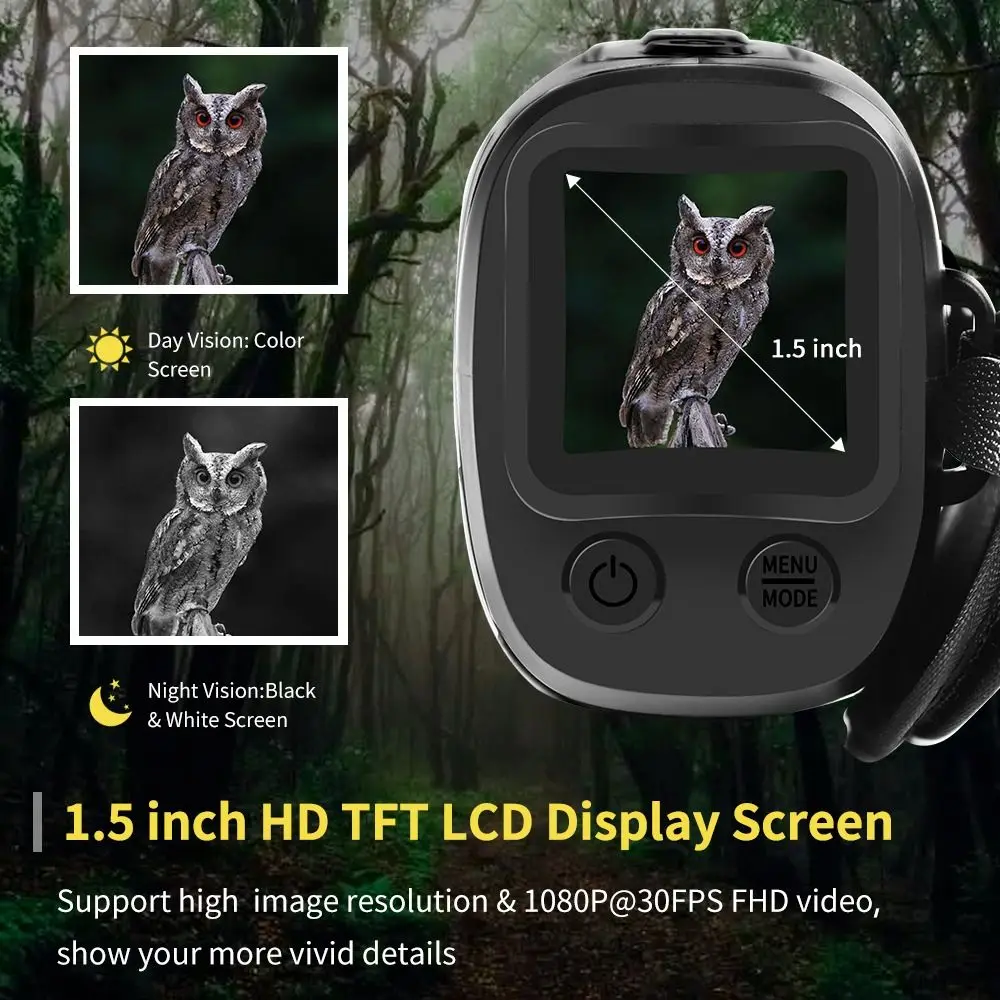 

Infrared Monocular Telescope Portable 1080P HD 5x Digital Zoom Outdoor Telescope Day Night 300m Night Vision Device Outdoor