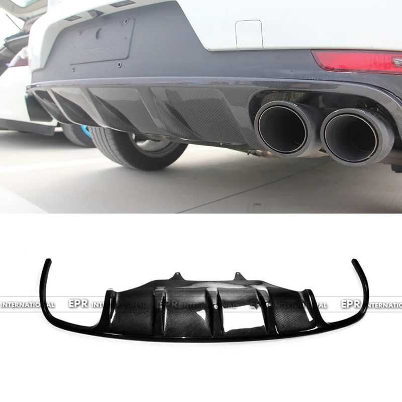 

For Macan DTM Style Carbon Fiber Rear Diffuser Trim Body Kit Tuning For Macan Carbon Rear Bottom Lip Splitter