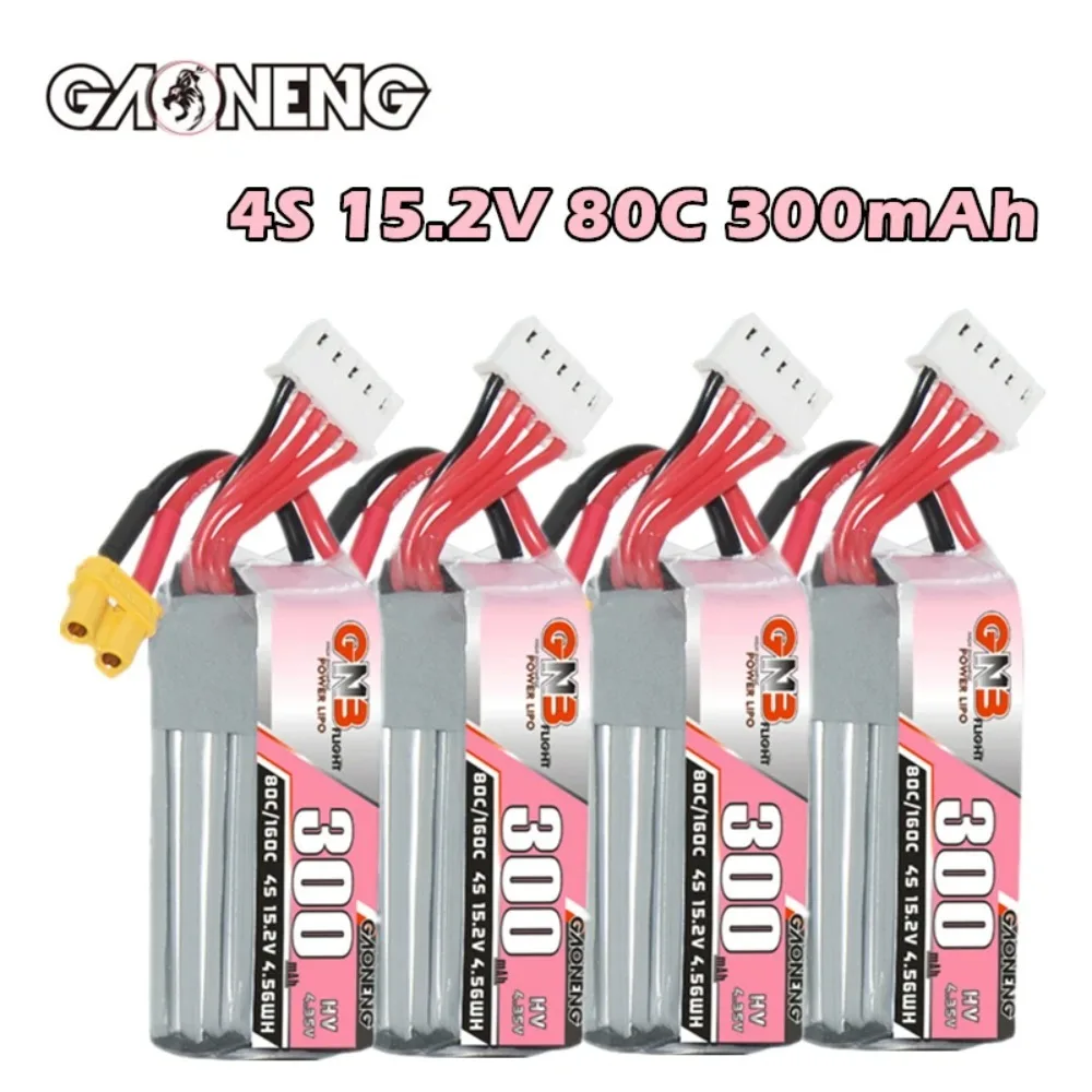 Batterie LiPo GNB HV 4S 15.2V 300mAh 80C/160C pour Drone Beta95X XT30