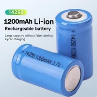 3.7V Rechargeable Battery 14250 1200mAh for Flashlight Cordless Phones Smoke Alarm Infrared Laser Sight Walkmans Laptop Toy - Image 2