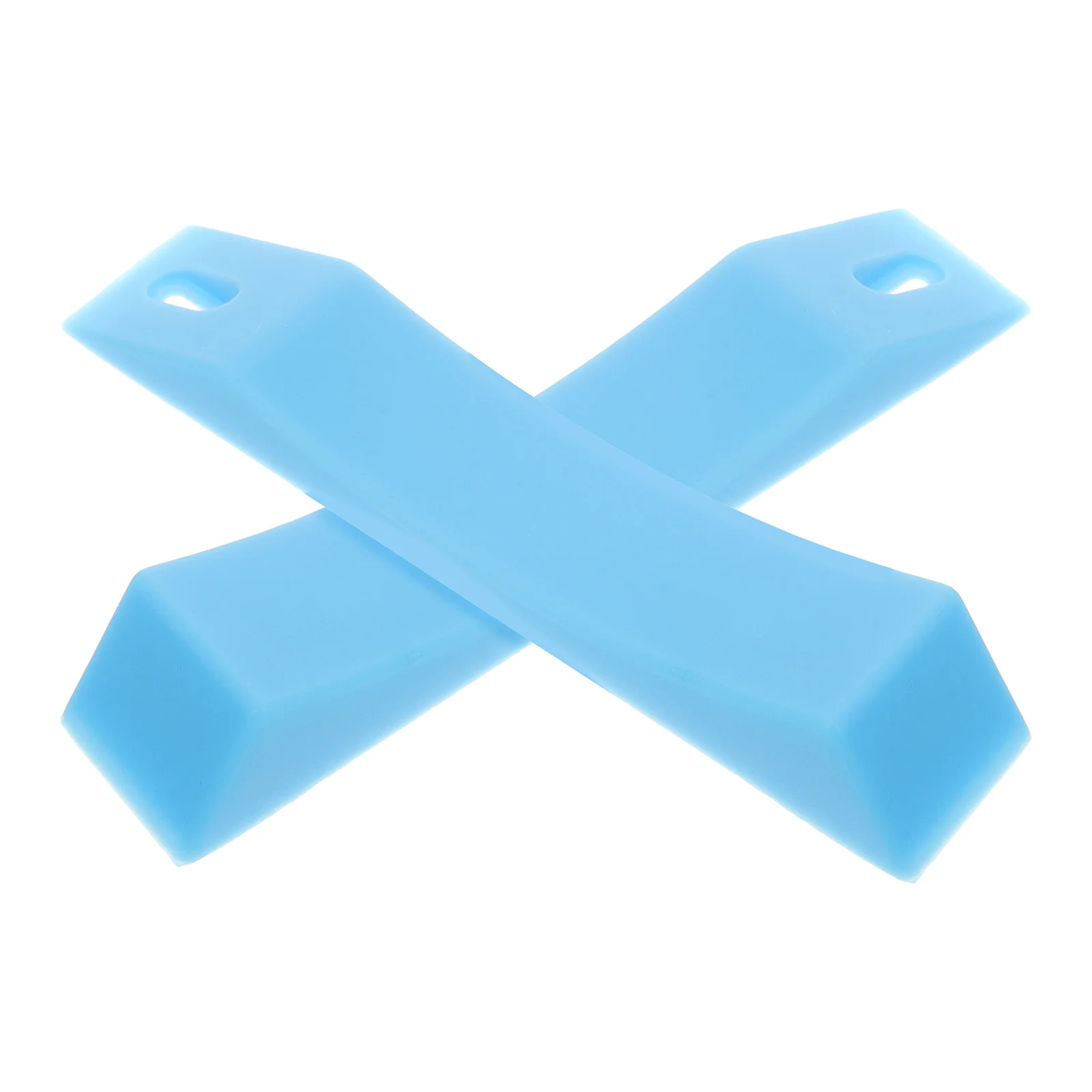 

2 Pcs Trailer Mat Wheel Chocks Leveling Blocks Car Ramps Leveler Camper Silica Gel Rv for