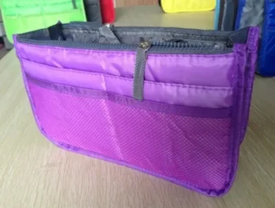 Organizer Insert Bag Women Nylon Travel Insert Organizer Handbag Purse Large Liner Lady Makeup Cosmetic Bag Cheap Female Tote