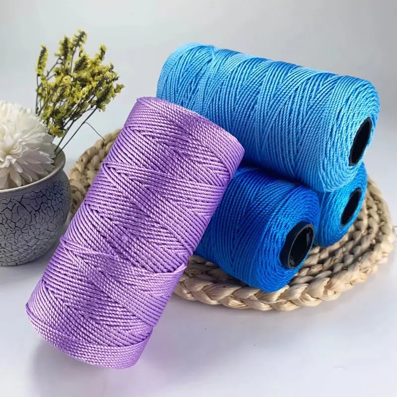 1개 여름 크로셰 실 DIY 공예 실 아이스 실크 아트 실 폴리프로필렌 실 모자 인형 바느질 가방 뜨개질용 2025