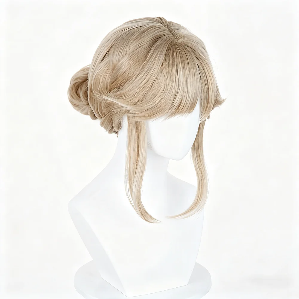 Generic Blonde Heat-Resistant Synthetic Wig for Cosplay Events