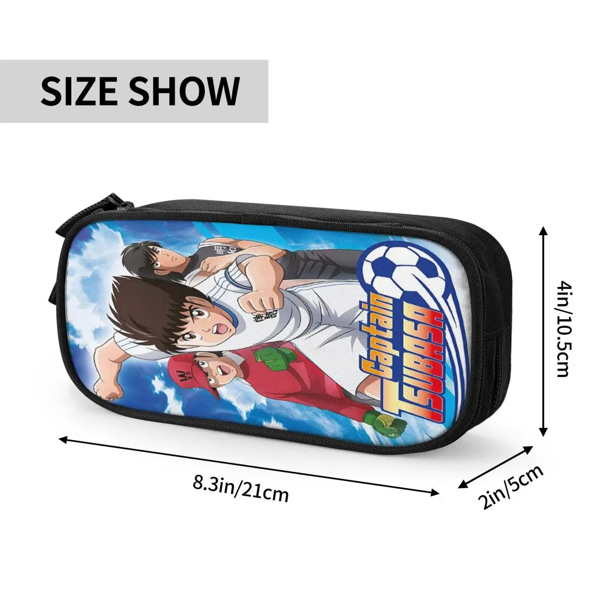 Captain Tsubasa Cute Pencil Case Boys Gilrs Large Capacity Japanese Anime Manga Pencil Box Students Stationery