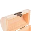Wooden Vintage Treasure Chest Wood Jewellery Storage Box Case 4