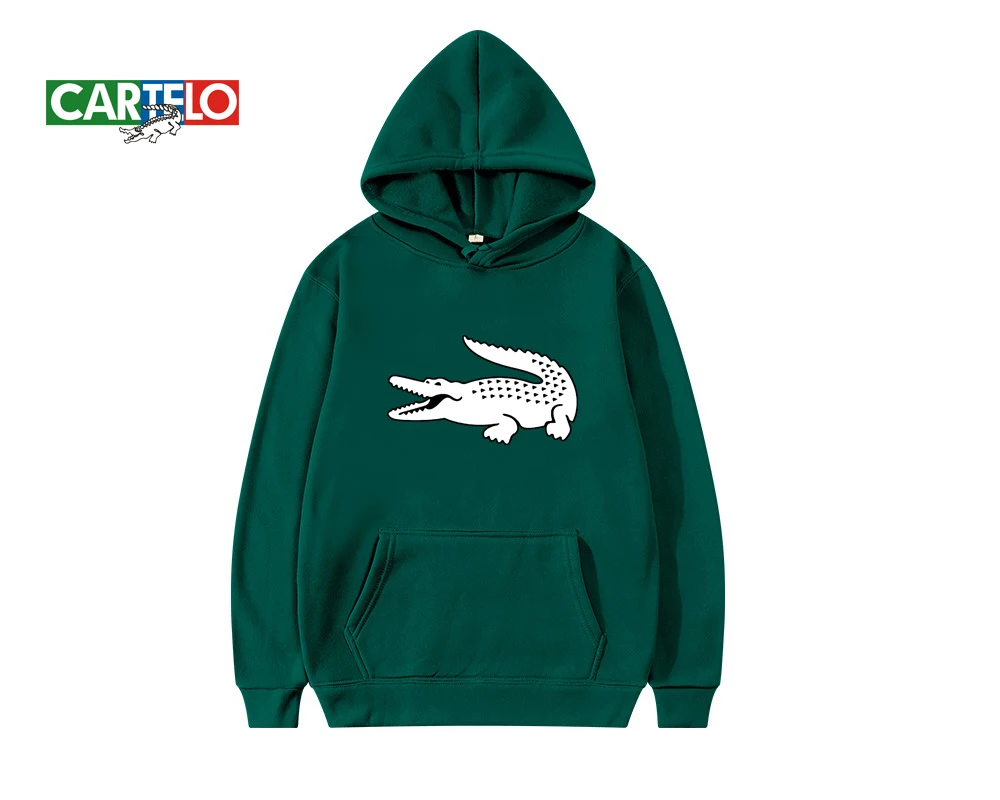 

2023 CARTELO Hoodie For Men Fashion Brand Printed Hoodie Solid Colour Fleece Long Sleeve Pullover Shirt Couples With Hooded Tops