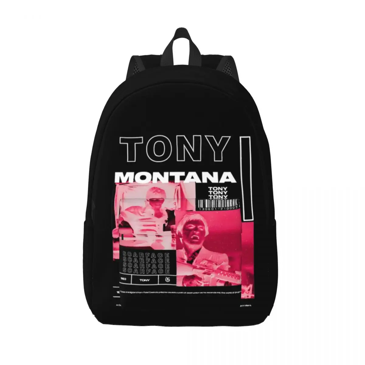 

Tony Montana Singer Teenage Backpack Durable Student Hiking Travel Daypack for Men Women Laptop Computer Canvas Bags