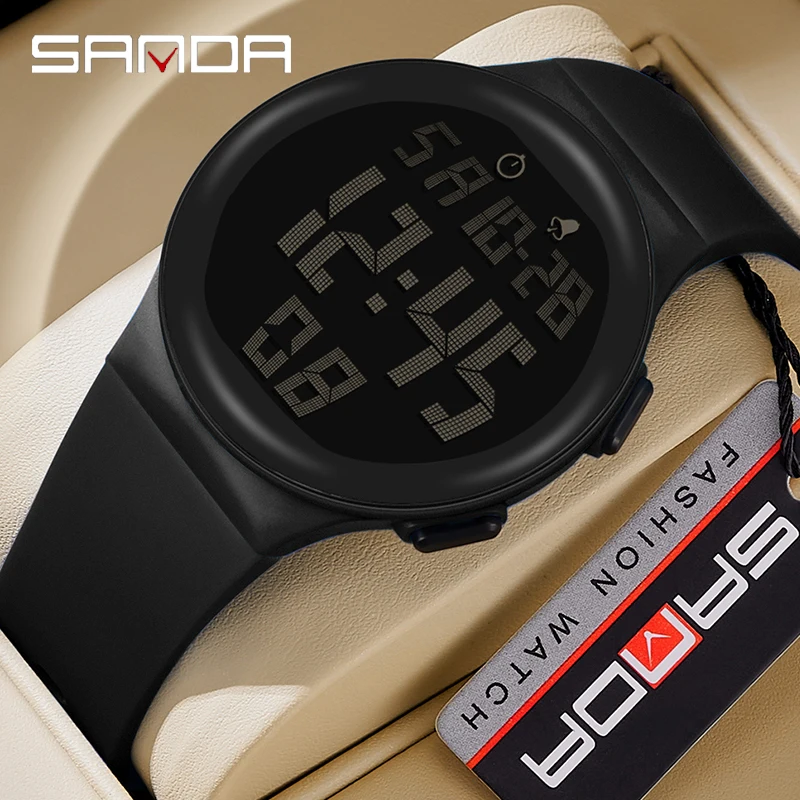 

SANDA Fashion Mens Watch Casual Sport Stopwatch LED Wristwatch Date Men Digital Watches Male Electronic Clock Relogio Masculino