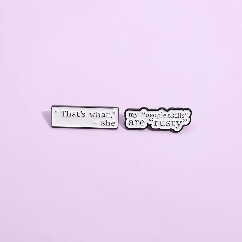 

Interesting Conversation Enamel Pin Funny Creative Brooches Lapel Badge Clothing Collar Backpack Cartoon Pin Accessories