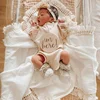 Cotton Muslin Swaddle Blankets for Newborn Baby Tassel Receiving Blanket New Born Swaddle Wrap Infant Sleeping Quilt Bed Cover 2