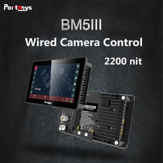 Portkeys-BM5 iiiカメラ制御フィールドモニター、z cam bmpcc用