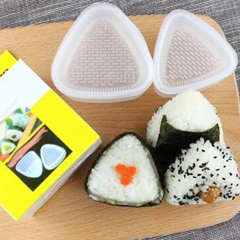 Onigiri Rice Ball Sushi Maker 6 Cavity Triangle Sushi Making Kit Mold Food  Grade Bento Rice Mold Meal Kitchen Accessories - AliExpress
