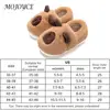 Plush Capybara Slippers Closed Toe Slippers Comfortable Fluffy Couple Slippers Furry Animal Slippers for Autumn Winter 6