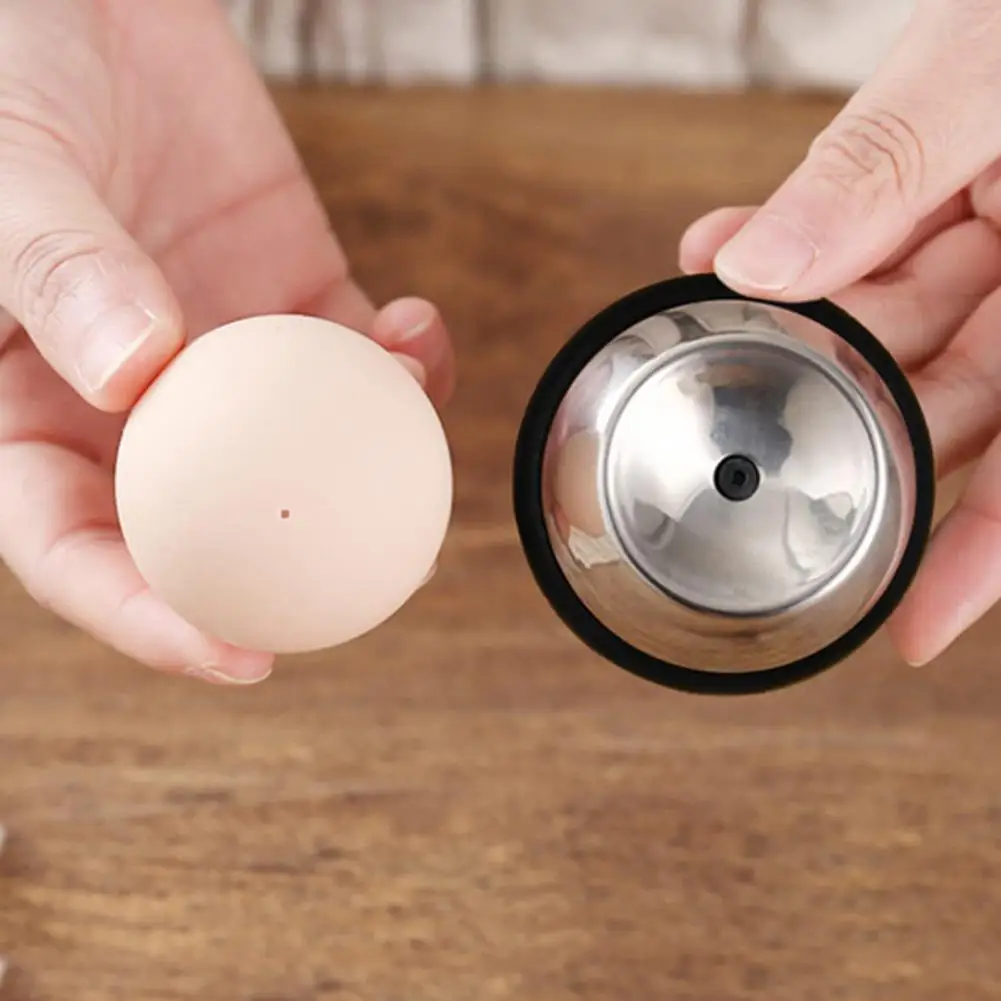 5.7*3cm Stainless Steel Egg Puncher For Boiled Egg Hole Poker Peeler Shell Remover Tool Peel Eggs Piercer Hard Boiled Egg Peeler