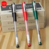 3/6/12pcs simple gel pen set 0.5mm  black, blue and red, and ink lasting smooth writing ideal for school and office stationery 1