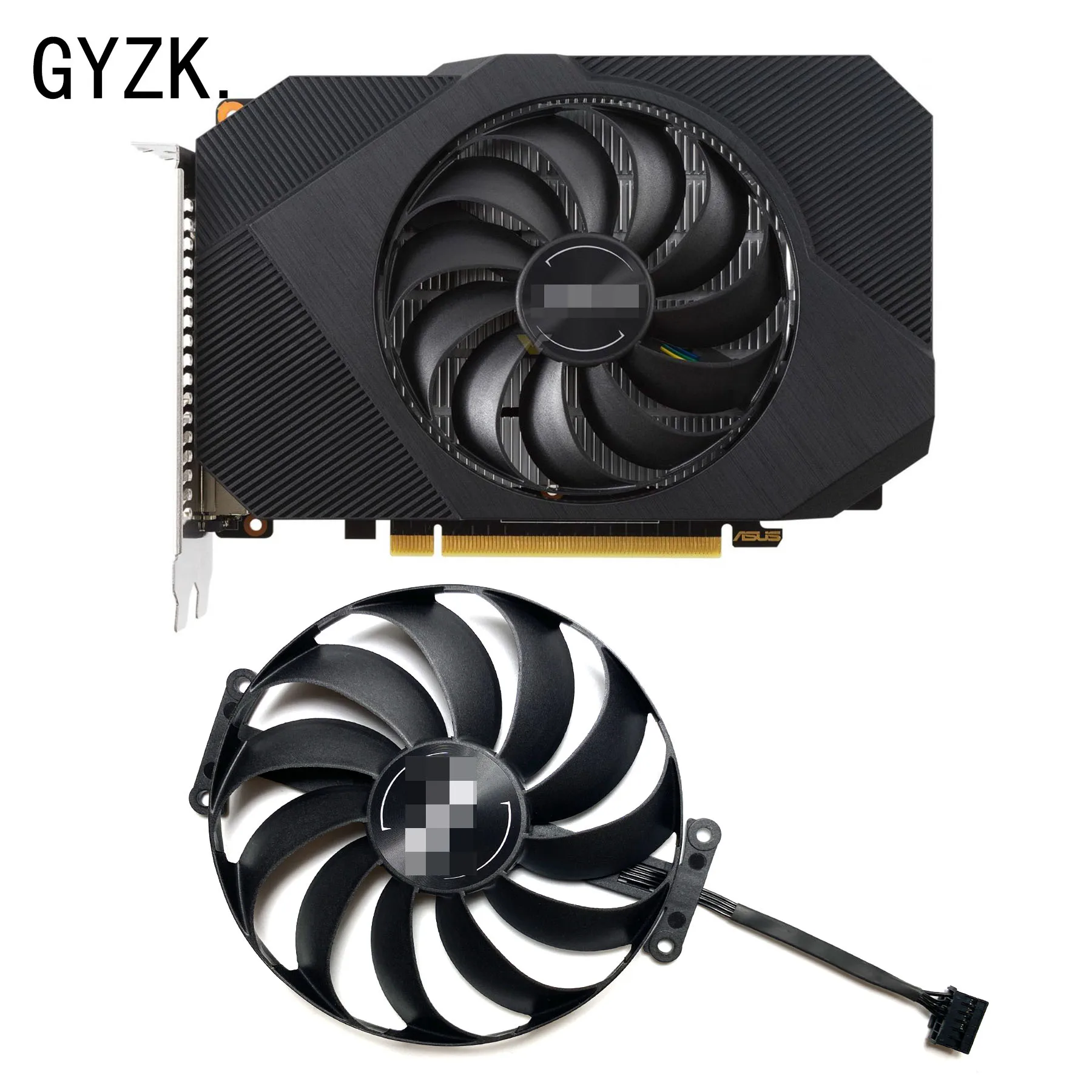 Placa Gráfica Asus Radeon Rx6400 4gb Phoenix oc Ventilador de Substituição T129215bu Fdc10u12d9-c Cf1010u12d Novo