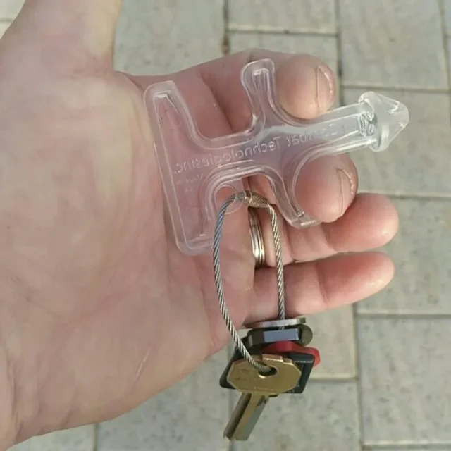 Self Defense Duron Drill Keychain Security Protection Personal Emergency Glass Breaker Portable Protection Tools for Women 4
