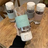 500ml Water Bottle with Straw Portable Clear Leakproof Drinking Bottle Outdoor Travel Office Essential Coffee Tea Water Bottle 4