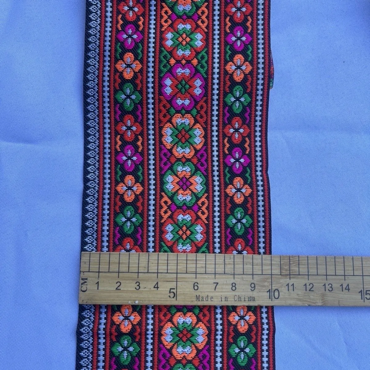 선호하는 절묘한 자수 꽃 짠 자카드 리본 DIY 웨빙 홈 인테리어 핸드 크래프트 봉제 장식 5CM/10CM