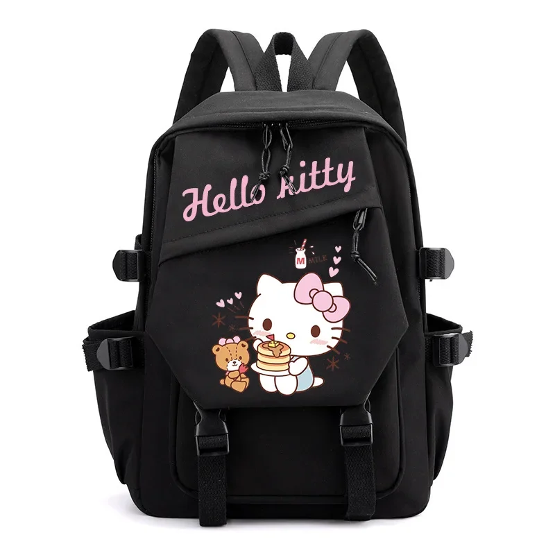 Sanrio New Hellokitty Student Schoolbag Printing Lightweight Cute Cartoon Computer Canvas Backpack