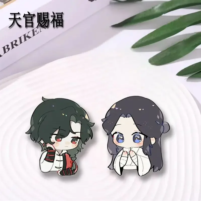 

Tian Guan Ci Fu Danmei Acrylic Badge Anime Accessories Heaven Officials Blessing Brooch TGCF Xie Lian Hua Cheng Pincs Bag Decor