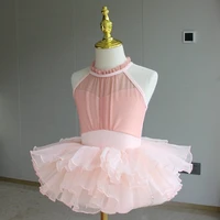 Tutu de Ballet pour filles, tenues de spectacle, Costume de danse, justaucorps de Ballet avec jupe, vêtements de princesse pour enfants, gymnastique 4