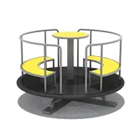 Factory Price Educational Play Toys Equipment Rides Small Carousel Garden Children Playground Game Center Merry Go Round