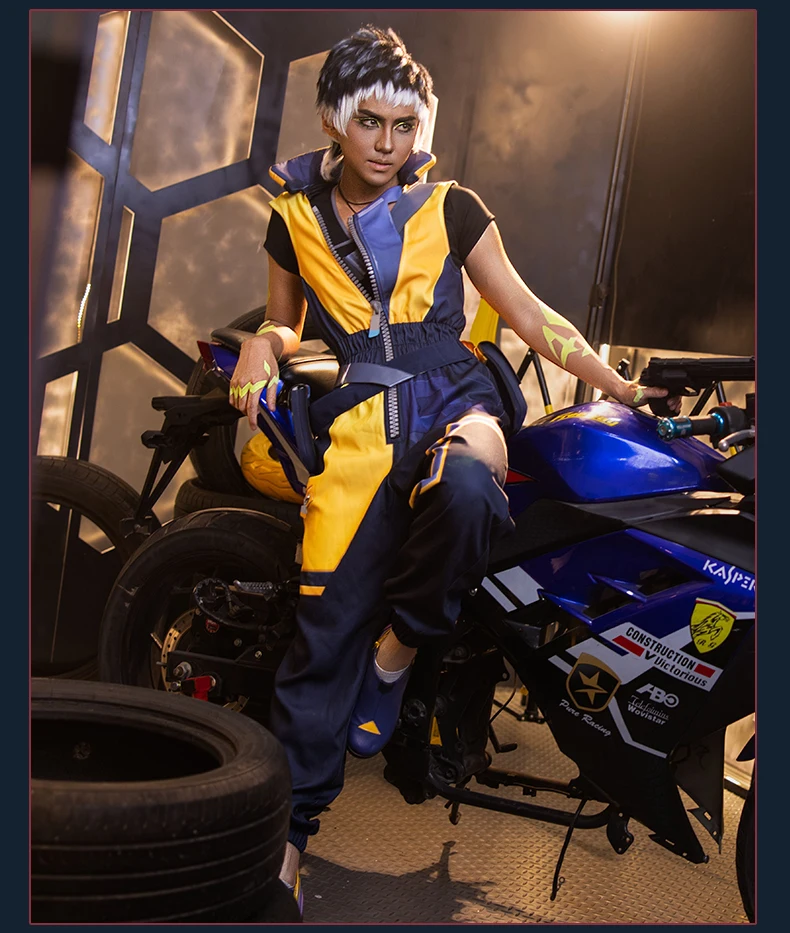 Game Valorant Waylayy Cosplay Kostüm Halloween Anzug XS-3XL 18
