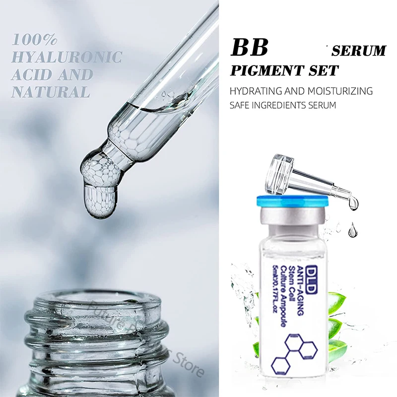 Korea 5ml Hyaluronic Acid Ampoule Foundation Essence Skin Care Mixed Care Set Vitamin C Moisturizing Skin Rejuvenation Beauty 2