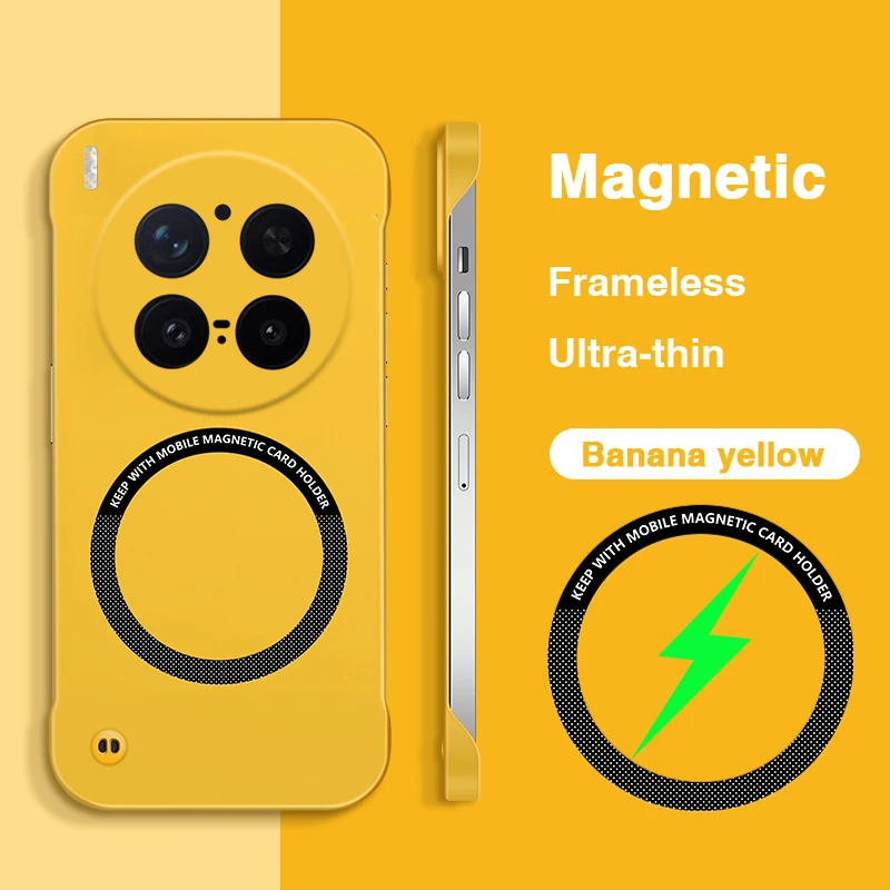 Magnetic Frameless Ultrathin Luxury Phone Case with Lens Protection