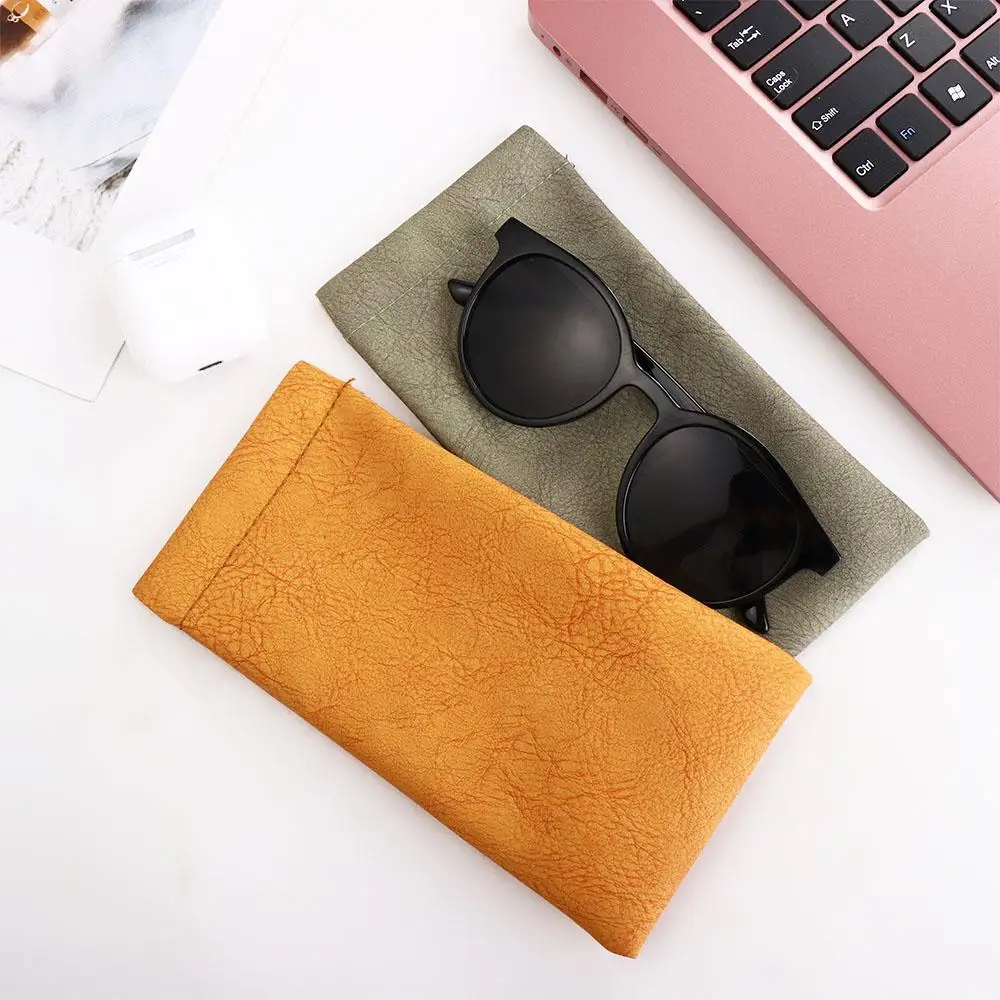 

Closed Waterproof Glasses Protective Cove Eye Glasses Holder Leather Glasses Case Sunglasses Pouch Eyewear Protector Case