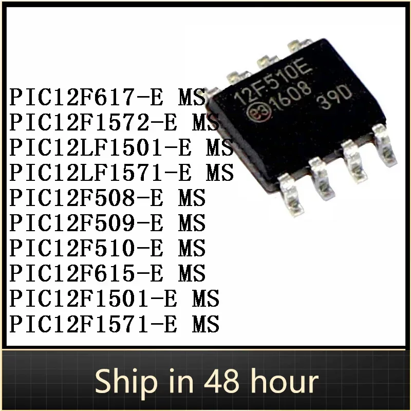 

10Pcs PIC12F617-E 12F1572-E 12LF1501-E 12LF1571-E 12F508-E 12F509-E 12F510-E 12F615-E 12F1501-E MS 12F1571-E 8-bit IC Chip