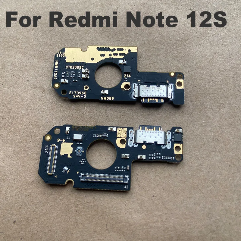 

For Xiaomi Redmi Note 12s USB Charging Dock Port With IC Mic Microphone Fast Connector Board Flex Cable 4G 5G Parts Replacement