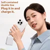 JayoWade Portable Charger Chain Mobile Mini Powerbank With Cable Batterie Externe 2000mah Phone Small Chain Keychain Power Bank 3