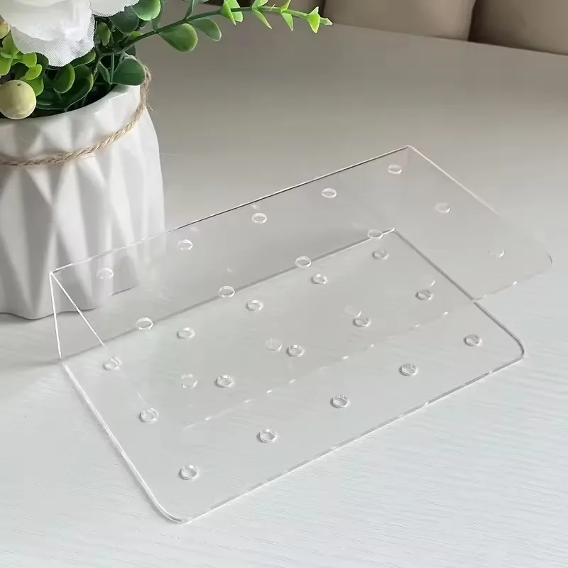 12/15 Hole Cake Lollipop Holder Display Stand Acrylic Clear Durable Candy For Wedding Party Birthday Dessert Placement Stand