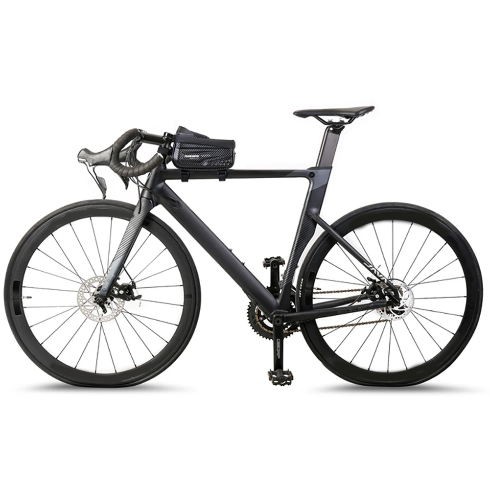 1L Bicycle Front Top Frame Tube Bag Waterproof Handlebar Bag 6.8 Inch Touch Screen Bag Road Bike Accessories