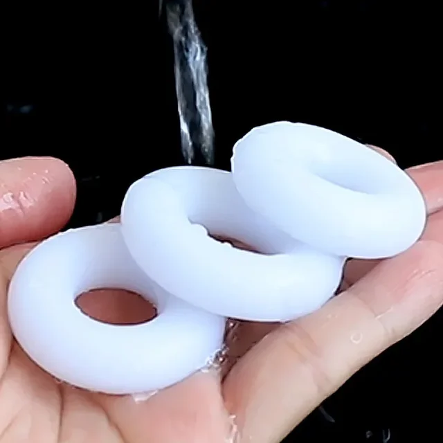 3 Teile/satz Weiche Cock Ringe Penis Anhaltende Erektion Männliche Verzögerung Ejakulation Hoden Hodensack Zurückhaltung Erwachsene Sex Spielzeug für Männer Wiederverwendbare 1