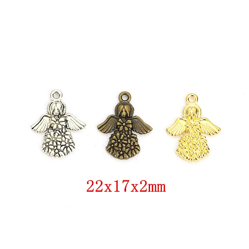 

90pcs angel Craft Supplies Charms Pendants for DIY Crafting Jewelry Findings Making Accessory 1234