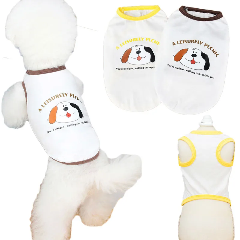 

Thin Animal Pattern Vest for Small Dogs, Chihuahua Dog Hoodies, Sleeveless Tshirt, Pet Vests, Dog Clothes, Summer Shirt, XXL