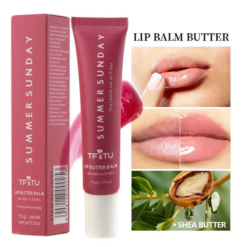 Moisturize Lip Gloss 6 Colors Waterproof Liquid Lip Gloss Polypeptide Color Butter Lipstick Liquid Honey Enrichment lip gloss lip makeup
