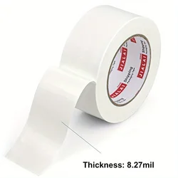 High - Performance White Duct Tape, 2 x 10 Yards, Durable & Flexible, Residue - Free, Ideal for Industrial Repairs (1 PC)