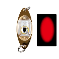 Ultra Bright Underwater LED Fishing Light - Waterproof Fluorescent Glow Lure (Red)