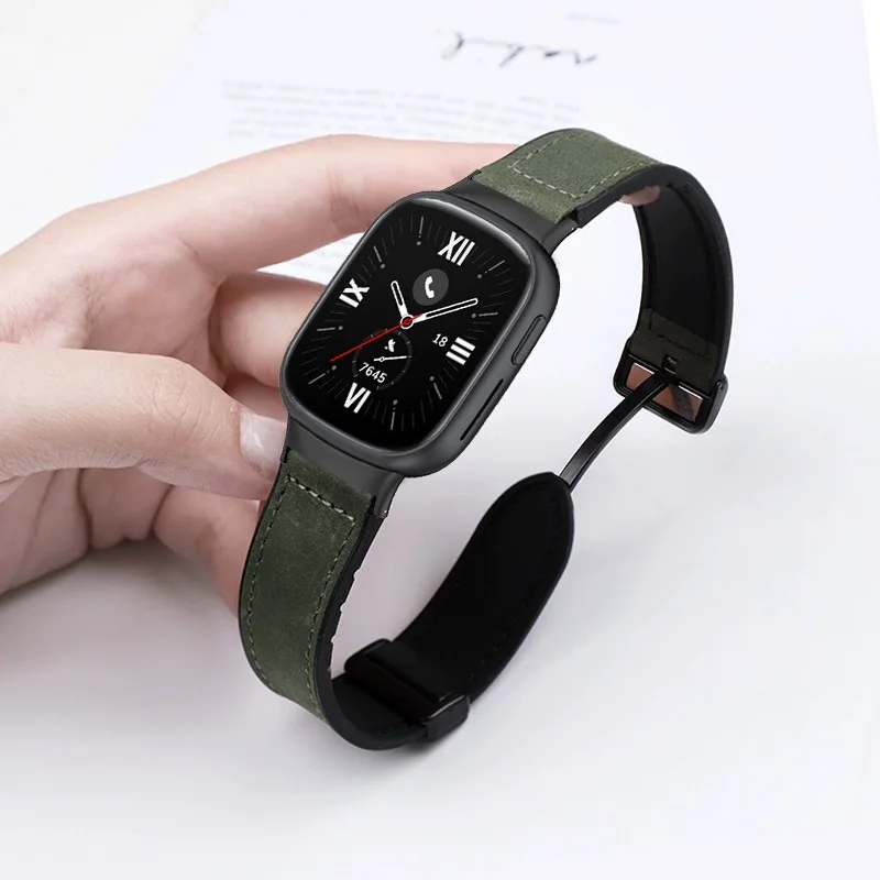 

Ремешок из коровьей кожи для Honor watch 4, магнитный ремешок для часов HONOR watch 4, спортивный браслет для женщин и мужчин, ремешок для смарт-часов