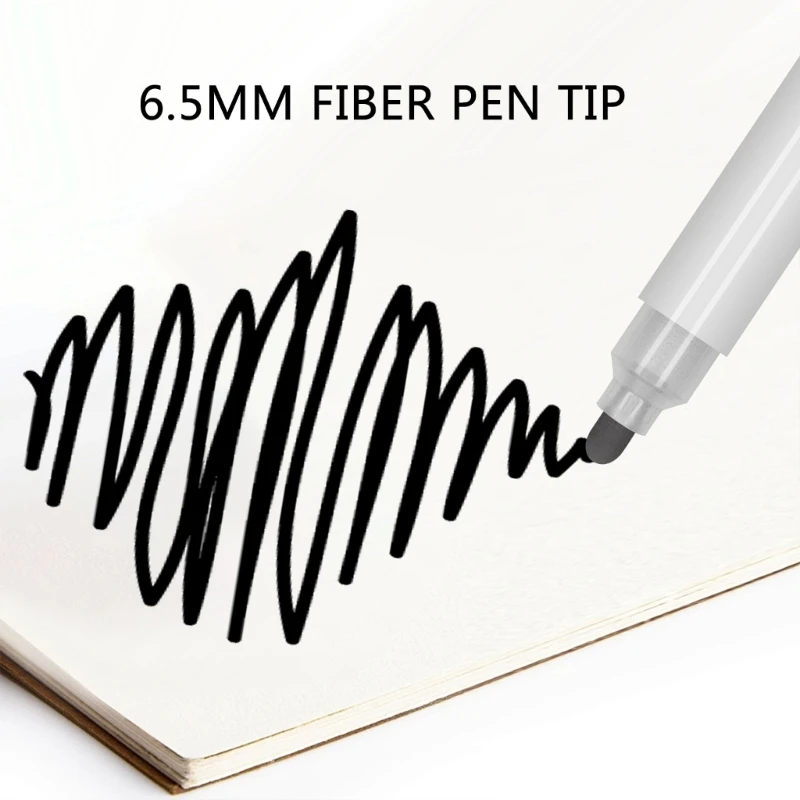 유리 금속용 12색 화이트보드 펜 6.5mm 수성 잉크 속건성
