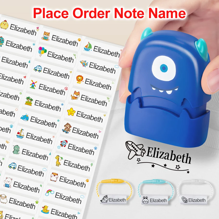 Name Stamp Name Stickers Name Sticker baby Name Seal Student's book toy Stationery Kindergarten Clothes Waterproof school uniform Gift