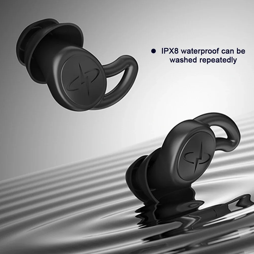 1Pair Sleep Noise Reduction Earplug Soft Silicone Ear Muffs Noise Protection Travel Reusable Swimming Waterproof Ear Plugs 6