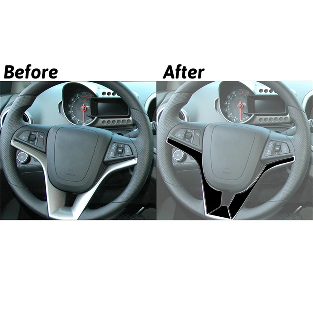 Chevrolet Sonic 용 제트 블랙 자동차 스티커 2012 2013 2014 2015 2016 자동차 인테리어 몰딩 커버 트림 장식 액세서리