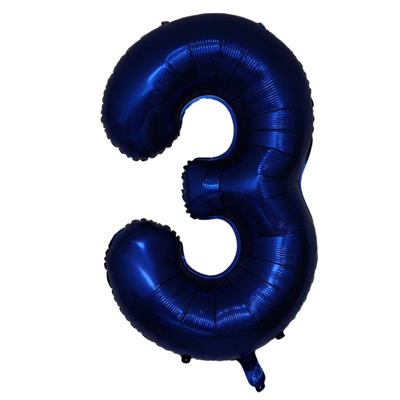 Navy Blue 40-Inch Number Balloons for Celebrations and Events